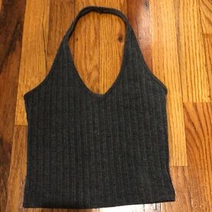 Hollister gray halter top (size S)